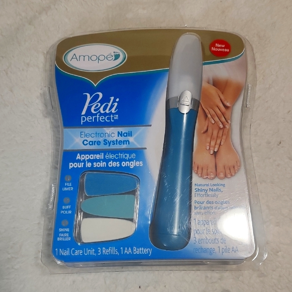 Amope Pedi Perfect Electronic Nail Care System - Blue